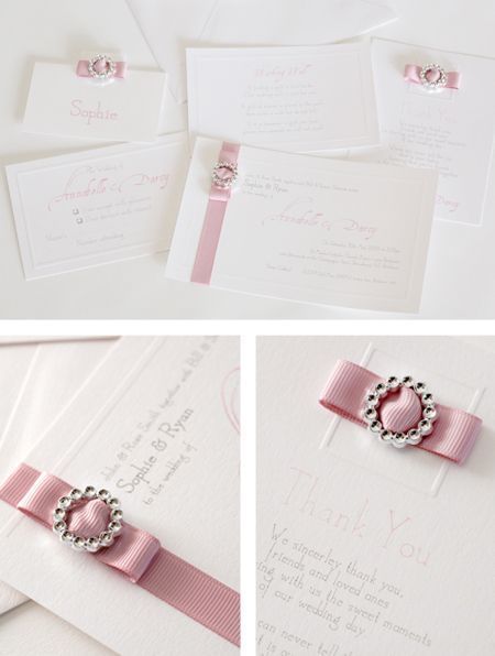 Tiffany Pink Wedding Invitations Stationery